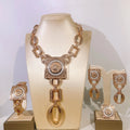 The Louvre Abstract Face Line-Art 4-Piece Couture Set