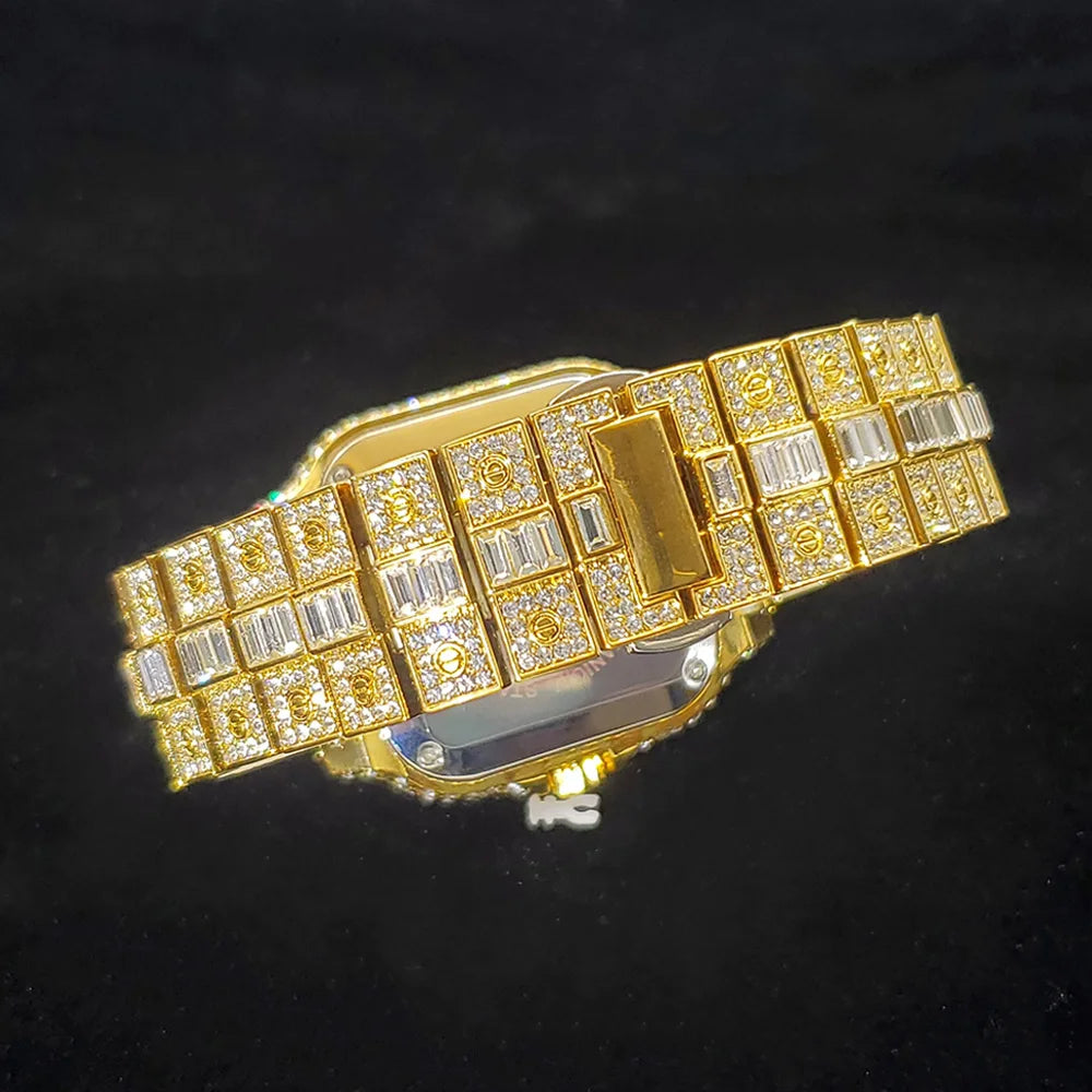 The Royal Nautilus: Fully Flooded Geometric Cushion-Cut Watch