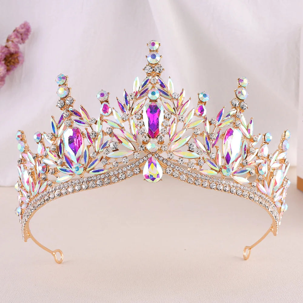 Imperial Essence - Baroque Crystal Water Drop Wedding Crown