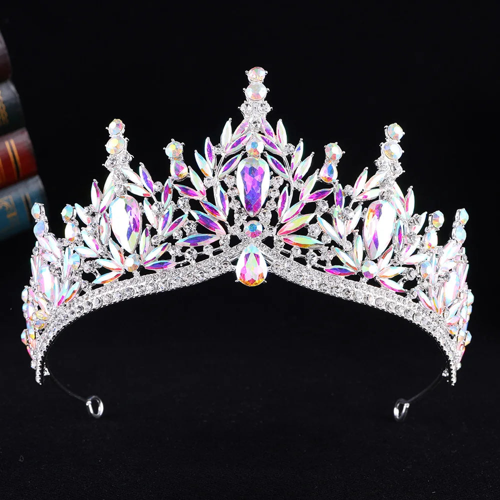 Enchanted Forest - Vintage Crystal Wedding Tiara & Crown