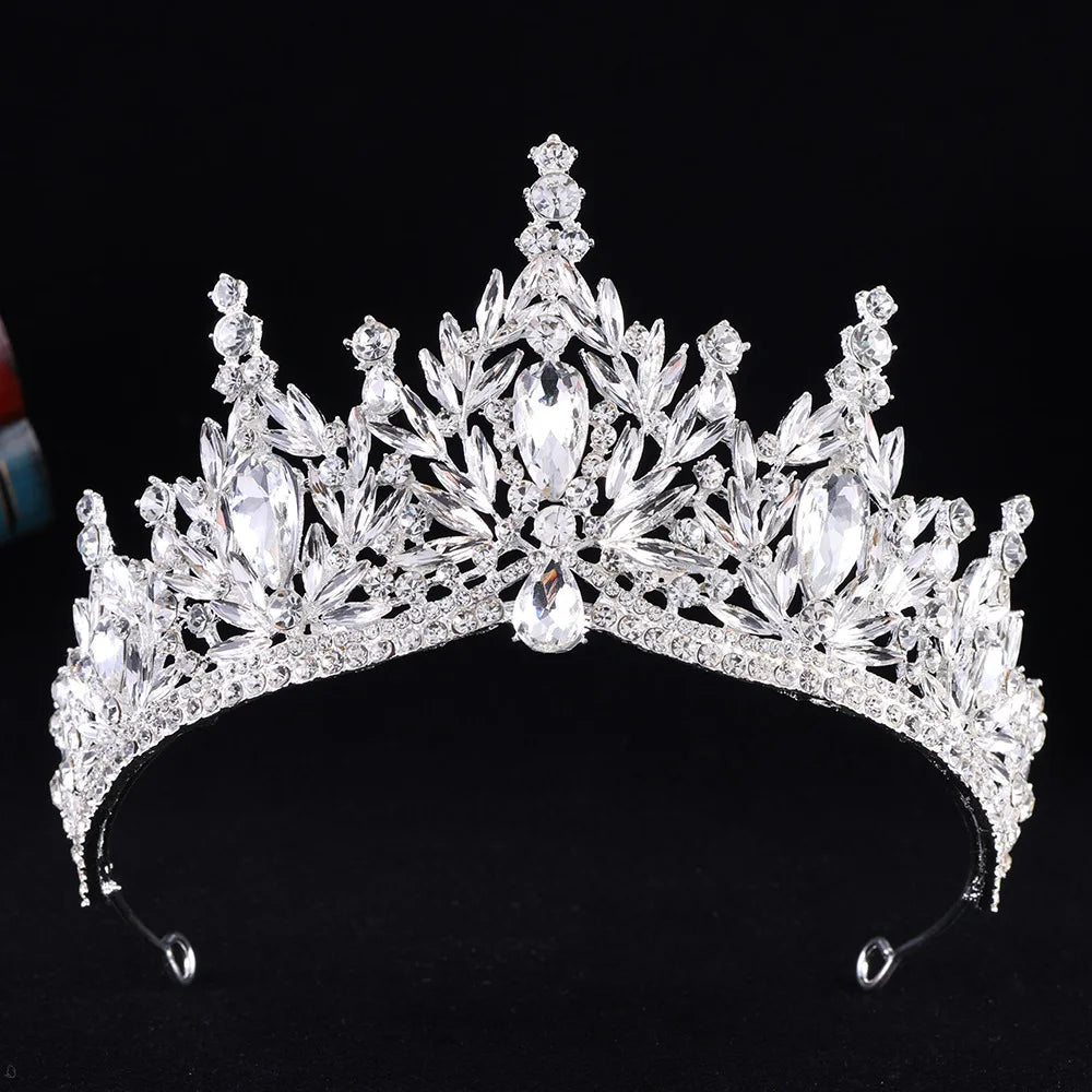 Enchanted Forest - Vintage Crystal Wedding Tiara & Crown