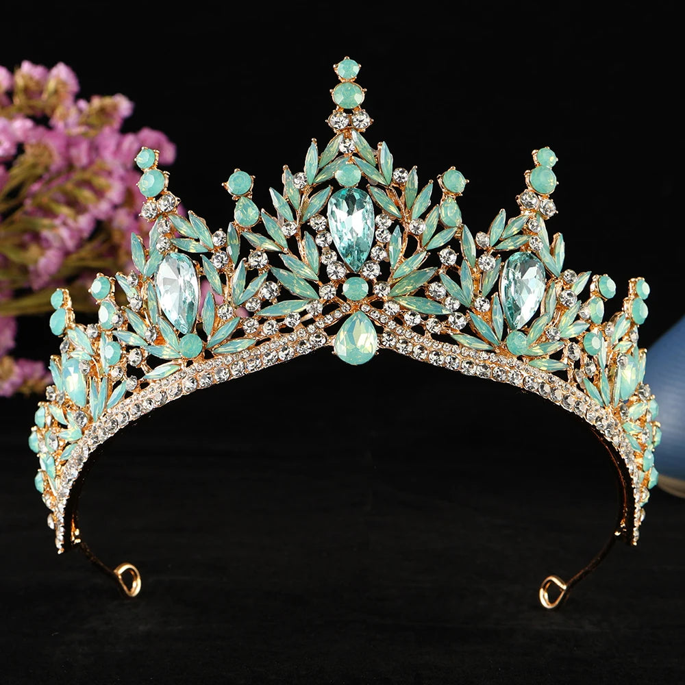 Enchanted Forest - Vintage Crystal Wedding Tiara & Crown