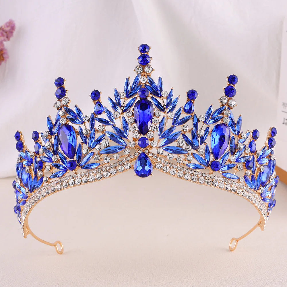 Imperial Essence - Baroque Crystal Water Drop Wedding Crown