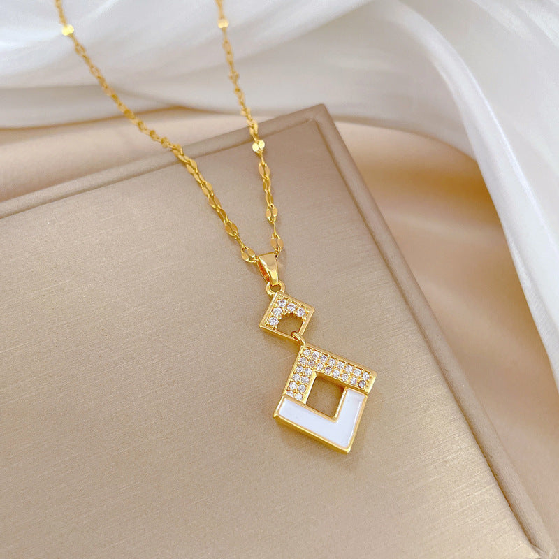 The Imperial Enamel: Austrian Crystal Geometric Square Collective