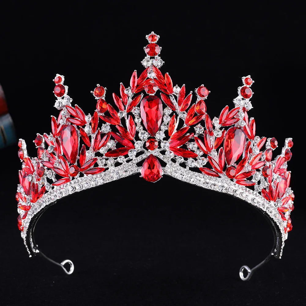 Imperial Essence - Baroque Crystal Water Drop Wedding Crown