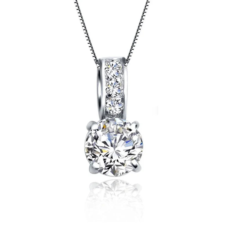 The Imperial Classic: Round-Cut Crystal Pendant & Earring Set