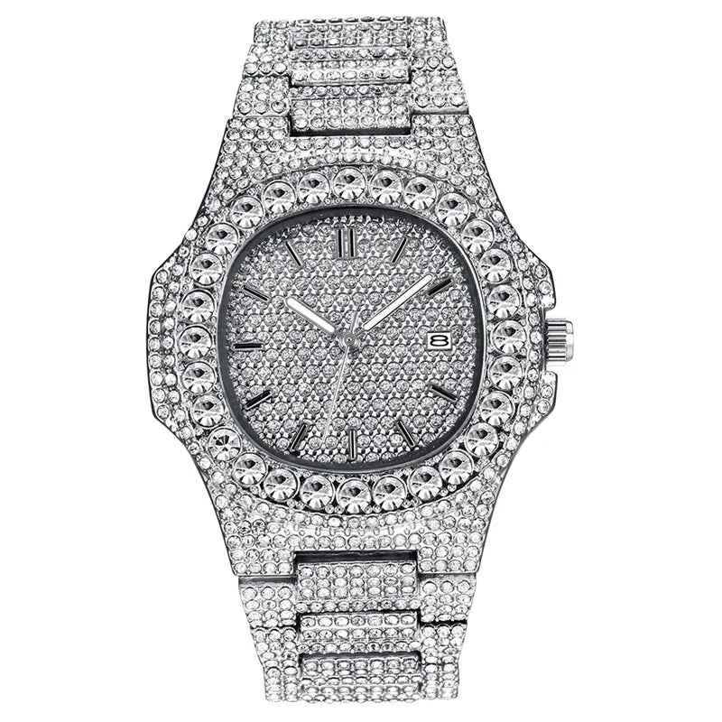 The Royal Sovereign: Octagonal Fully Iced Hip-Hop Chrono