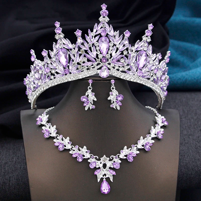 Royal Sovereign - Majestic Crystal Wedding Tiara & Bridal Set