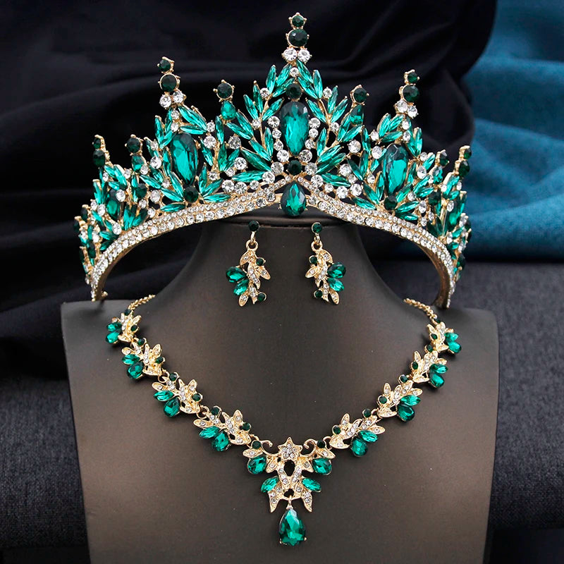 Royal Sovereign - Majestic Crystal Wedding Tiara & Bridal Set