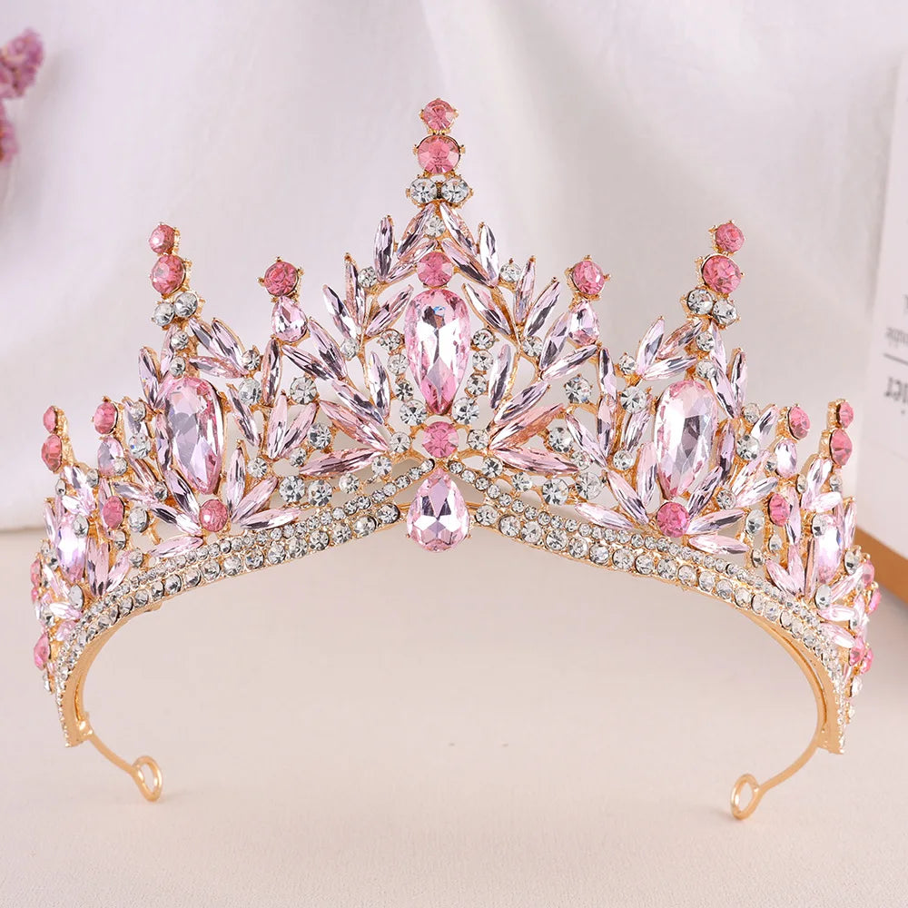 Imperial Essence - Baroque Crystal Water Drop Wedding Crown