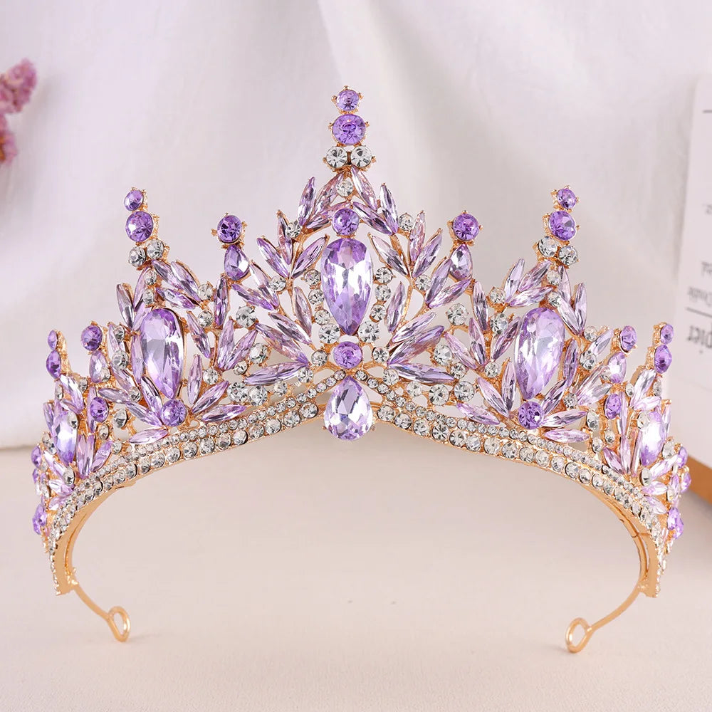 Imperial Essence - Baroque Crystal Water Drop Wedding Crown