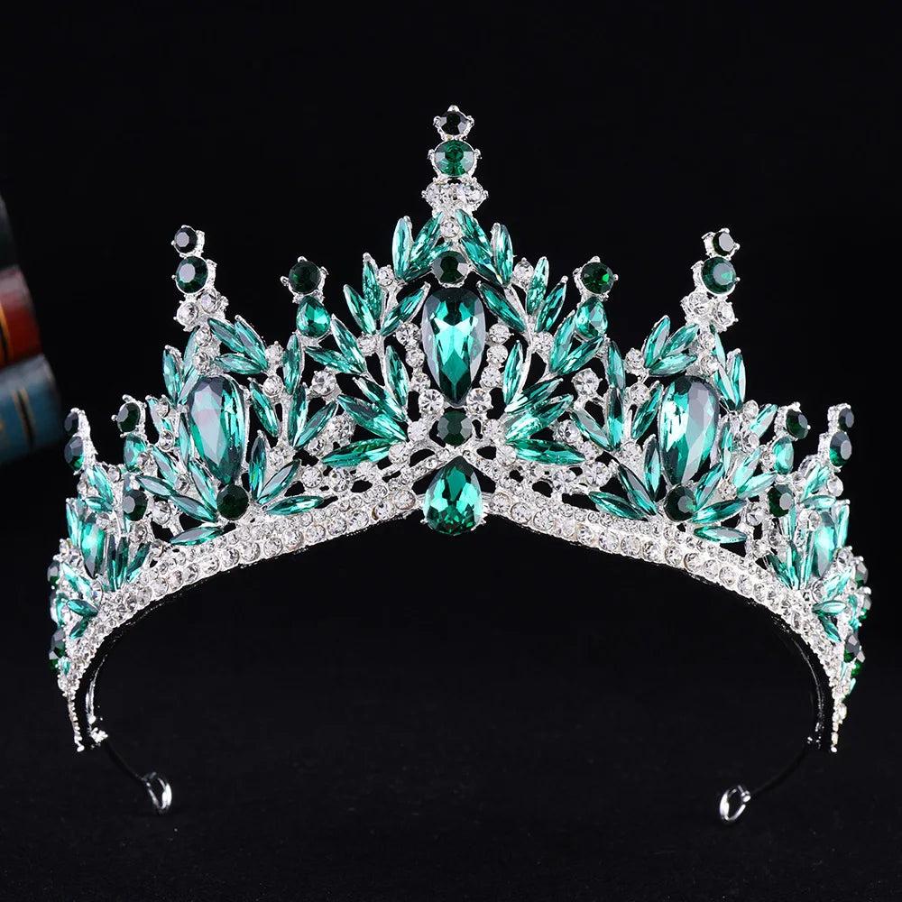 Imperial Essence - Baroque Crystal Water Drop Wedding Crown