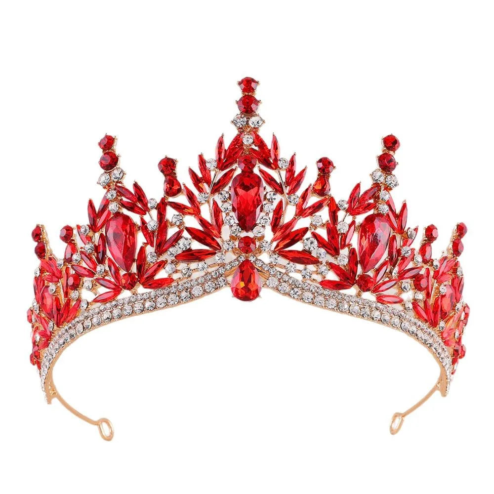 Imperial Essence - Baroque Crystal Water Drop Wedding Crown