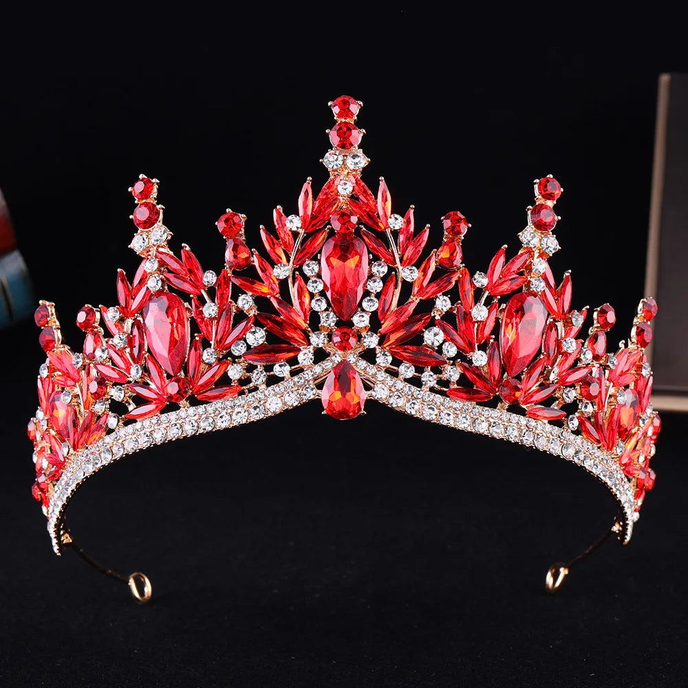 Enchanted Forest - Vintage Crystal Wedding Tiara & Crown