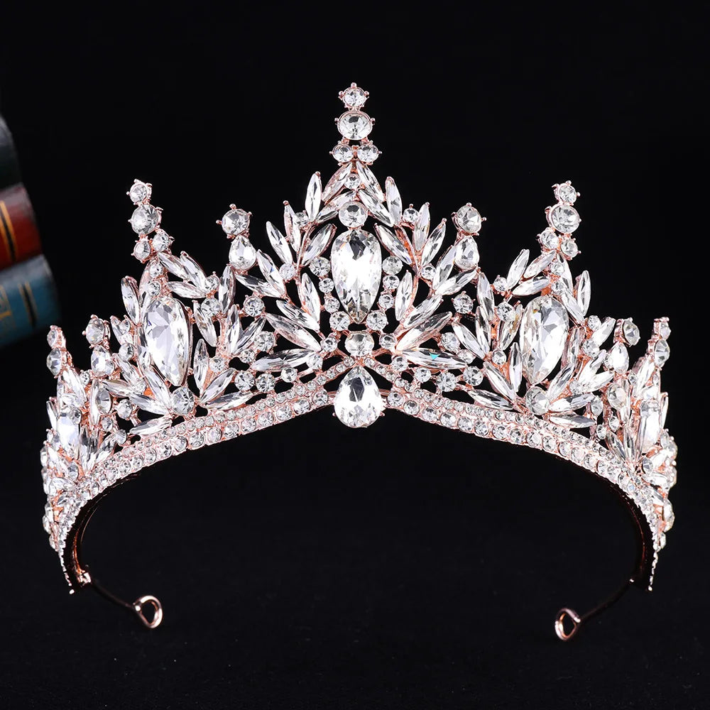 Enchanted Forest - Vintage Crystal Wedding Tiara & Crown