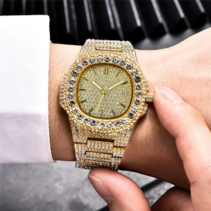 The Royal Sovereign: Octagonal Fully Iced Hip-Hop Chrono