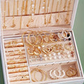 The Imperial Boho: 86-Piece Stackable Pearl & Alloy Jewelry Trunk Set