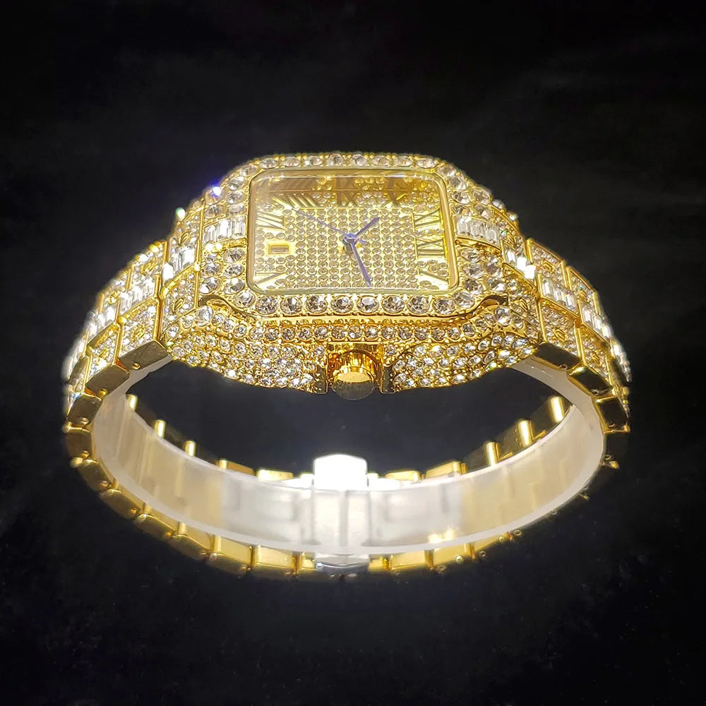 The Royal Nautilus: Fully Flooded Geometric Cushion-Cut Watch