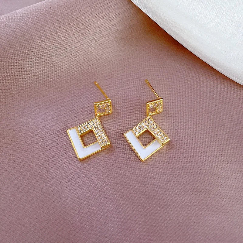 The Imperial Enamel: Austrian Crystal Geometric Square Collective