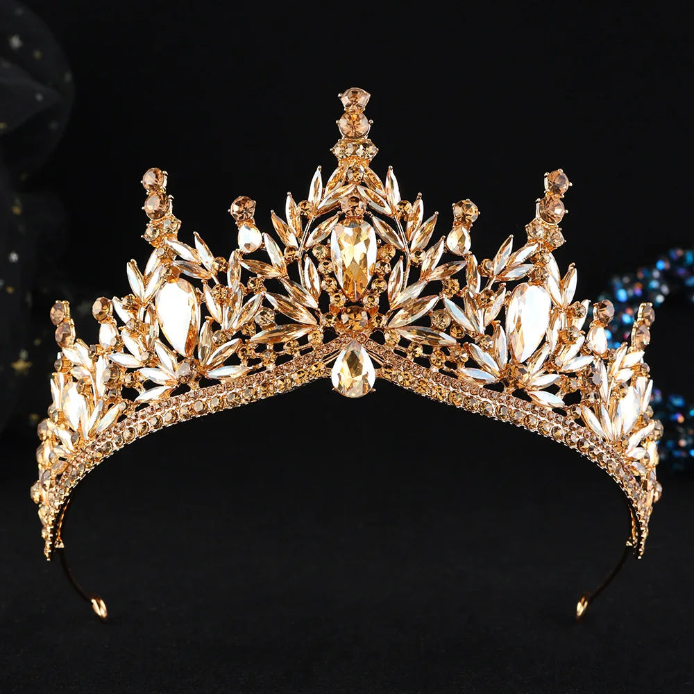 Enchanted Forest - Vintage Crystal Wedding Tiara & Crown