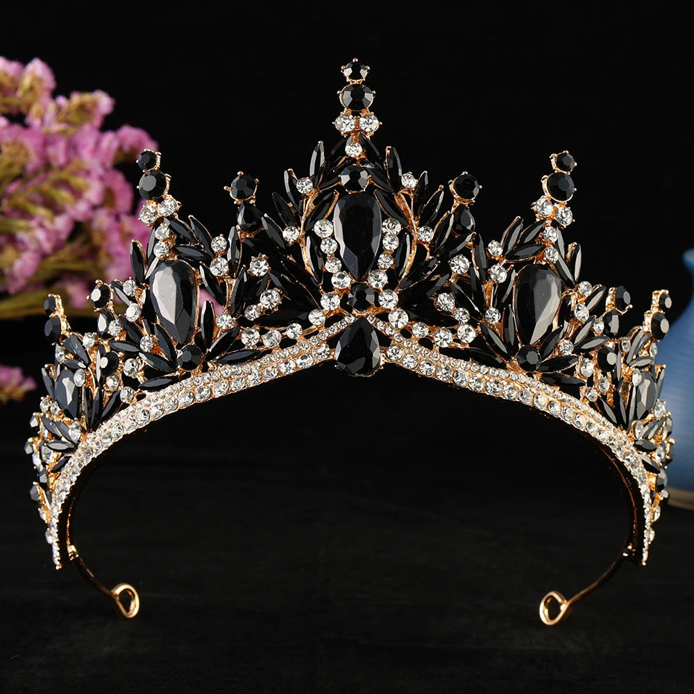 Enchanted Forest - Vintage Crystal Wedding Tiara & Crown