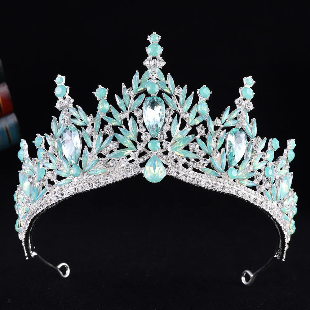 Imperial Essence - Baroque Crystal Water Drop Wedding Crown