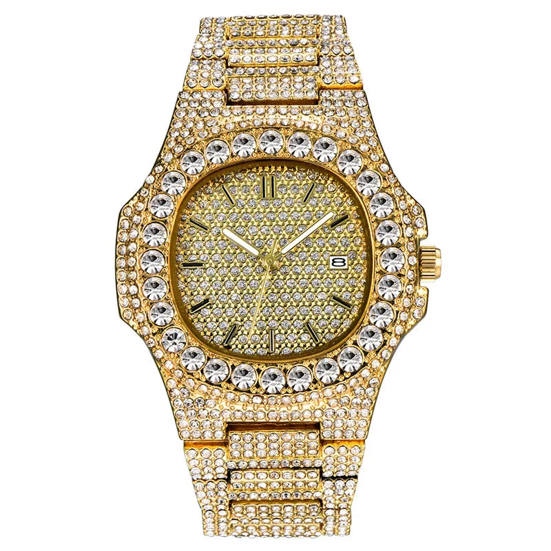 The Royal Sovereign: Octagonal Fully Iced Hip-Hop Chrono