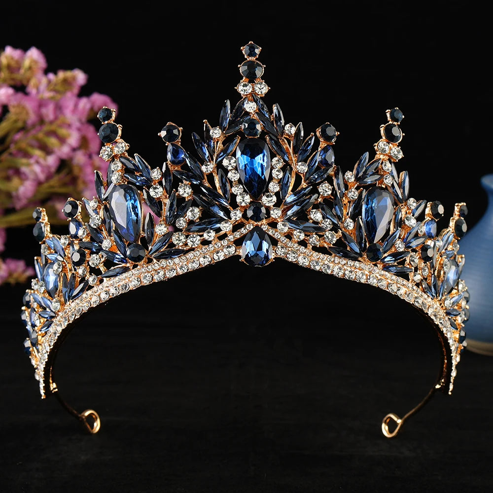 Enchanted Forest - Vintage Crystal Wedding Tiara & Crown