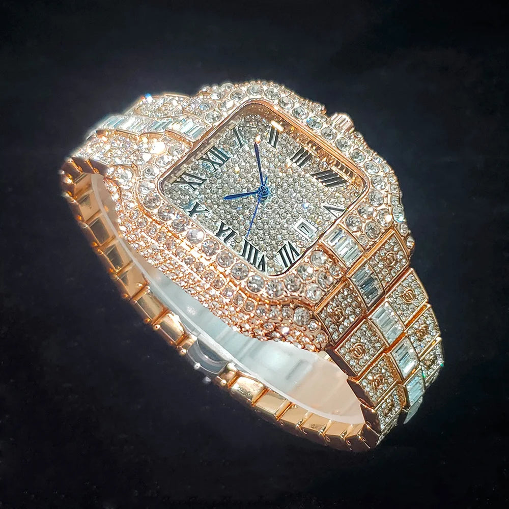 The Royal Nautilus: Fully Flooded Geometric Cushion-Cut Watch