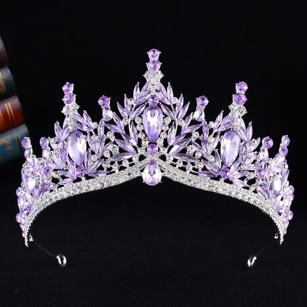 Imperial Essence - Baroque Crystal Water Drop Wedding Crown
