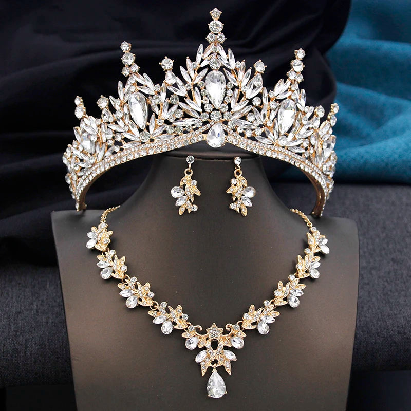 Royal Sovereign - Majestic Crystal Wedding Tiara & Bridal Set
