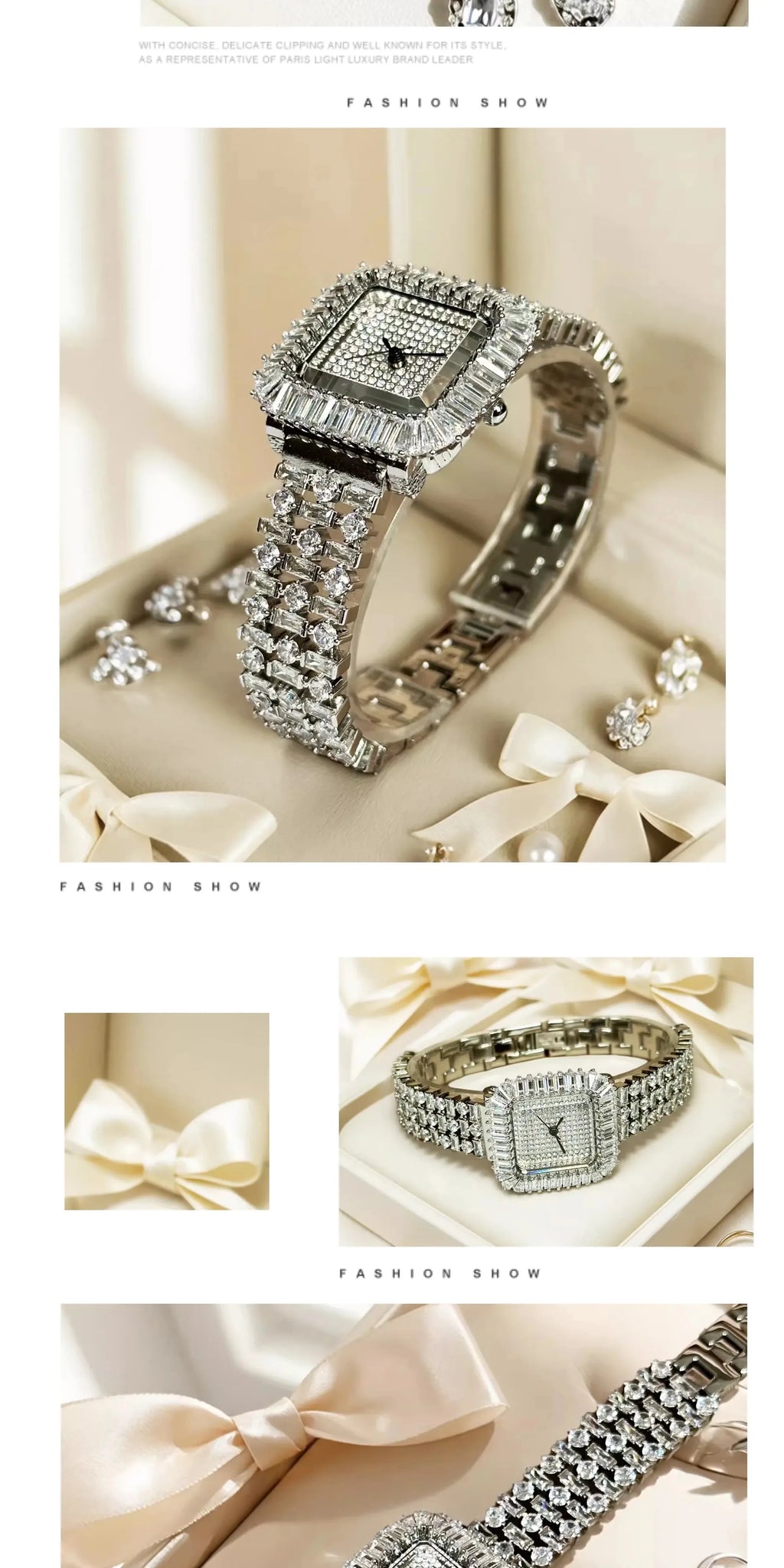 The Imperial Marquise: Slender Square Diamond Bracelet Watch