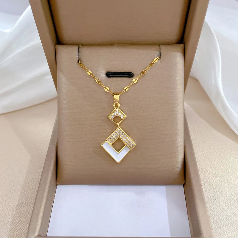 The Imperial Enamel: Austrian Crystal Geometric Square Collective