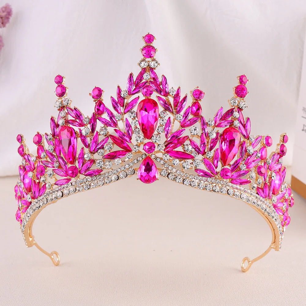 Imperial Essence - Baroque Crystal Water Drop Wedding Crown
