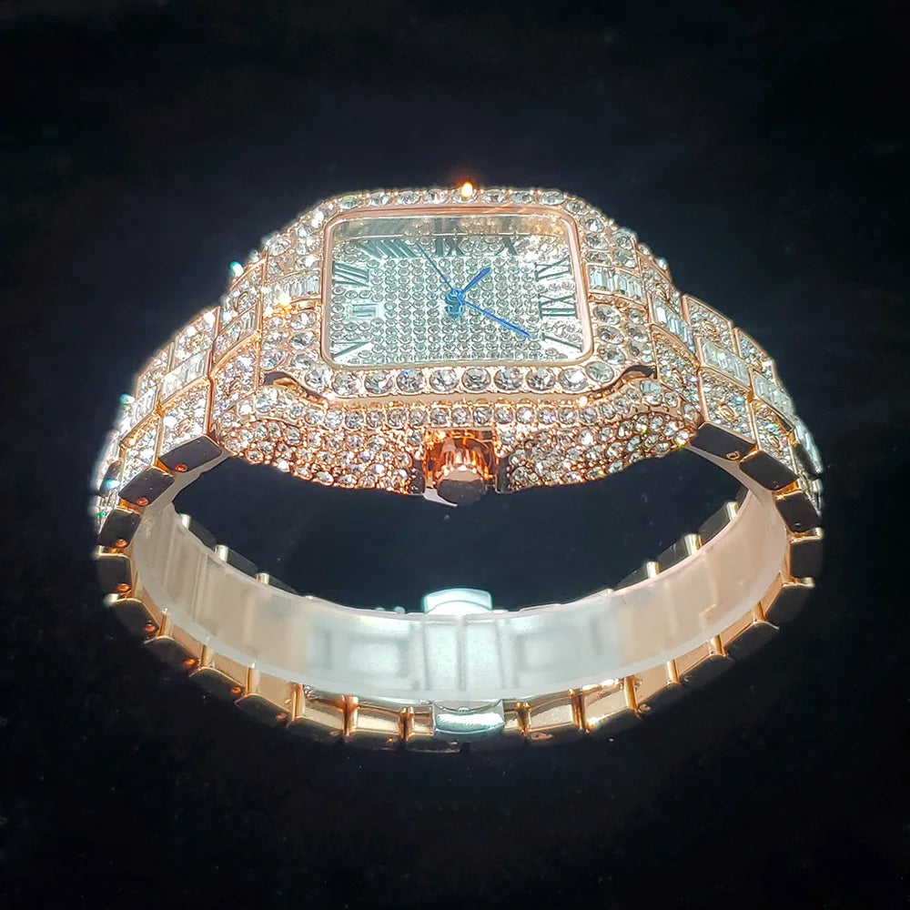 The Royal Nautilus: Fully Flooded Geometric Cushion-Cut Watch