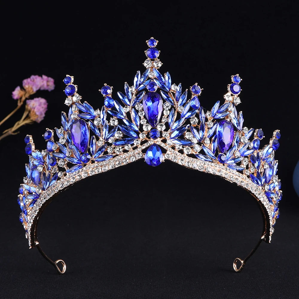 Enchanted Forest - Vintage Crystal Wedding Tiara & Crown