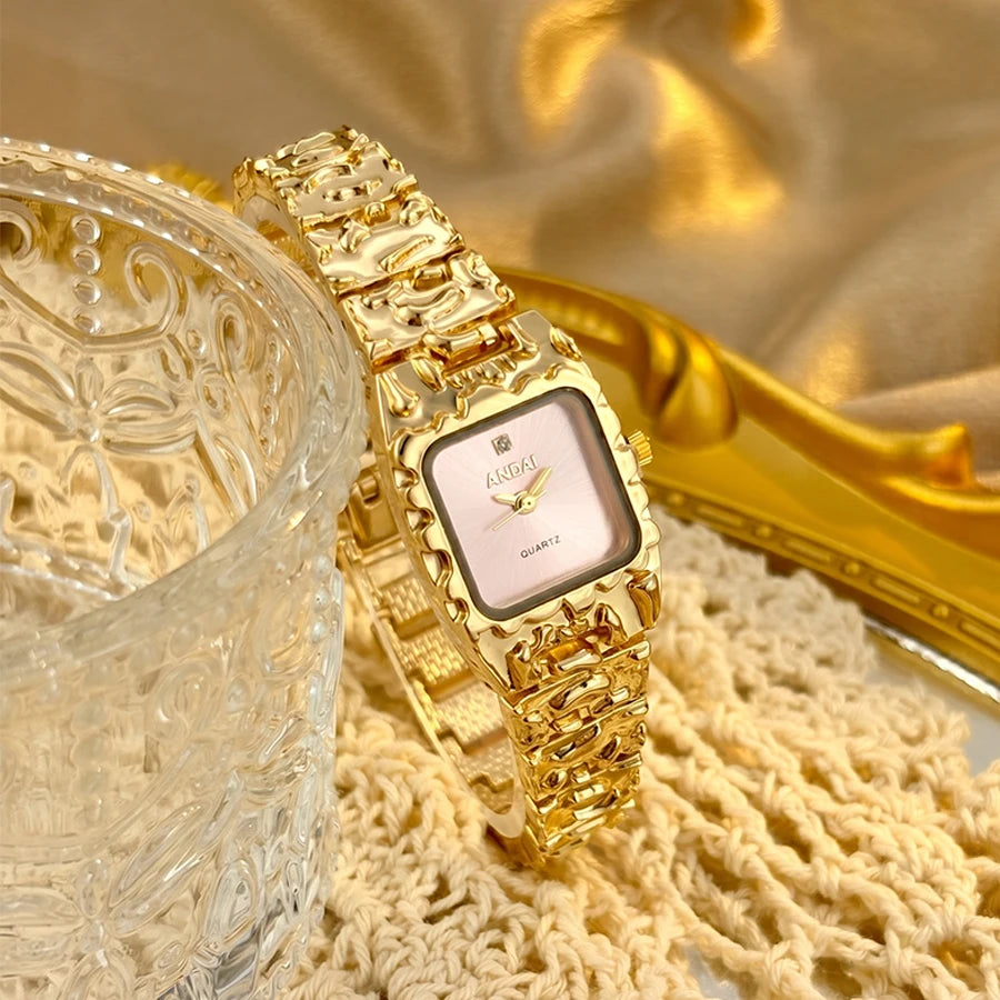 The Royal Dynasty: Vintage Square Dial Luxury Watch