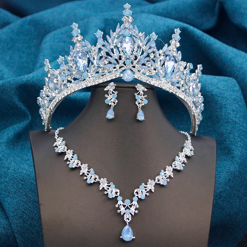 Majestic Empress - Crystal Wedding Tiara & Bridal Jewelry Set