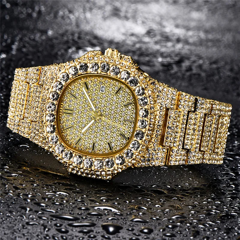 The Royal Sovereign: Octagonal Fully Iced Hip-Hop Chrono