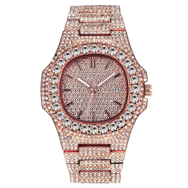 The Royal Sovereign: Octagonal Fully Iced Hip-Hop Chrono
