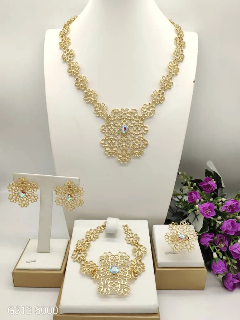 The Imperial Radiant: 18K Gold-Plated Starburst Bridal Collective
