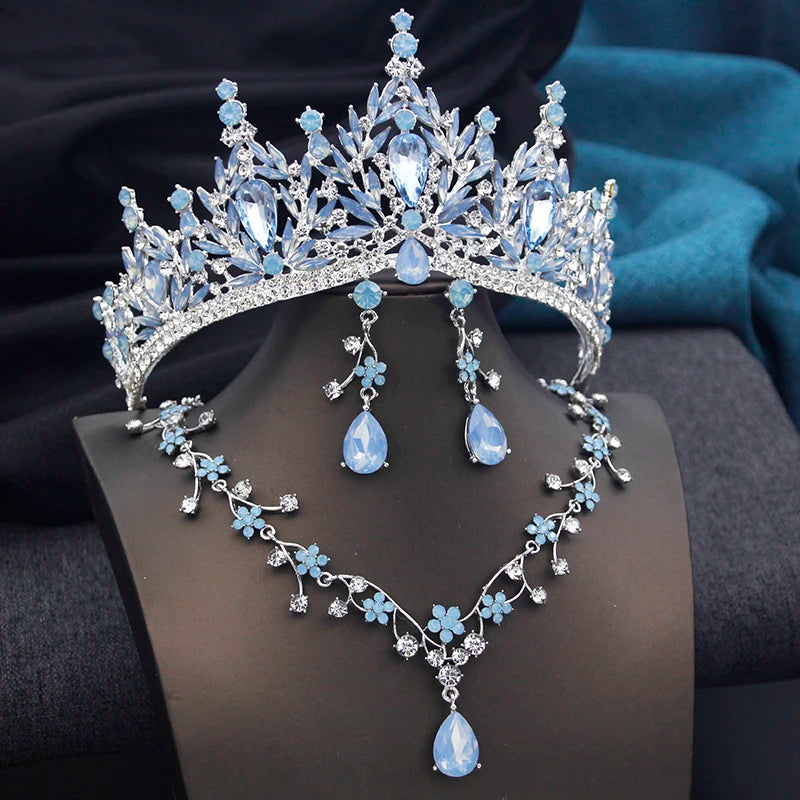 Princess Seraphina - Vintage Crystal Wedding Tiara & Bridal Set