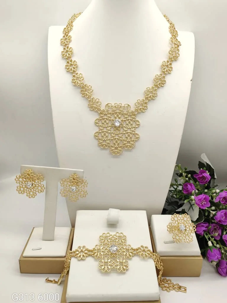 The Imperial Radiant: 18K Gold-Plated Starburst Bridal Collective