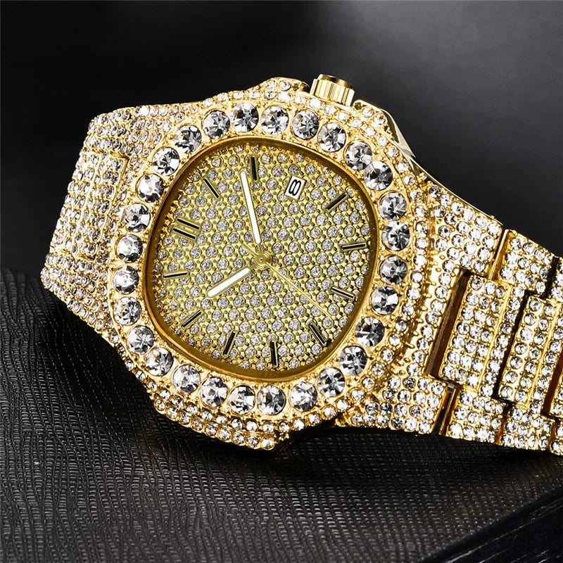 The Royal Sovereign: Octagonal Fully Iced Hip-Hop Chrono