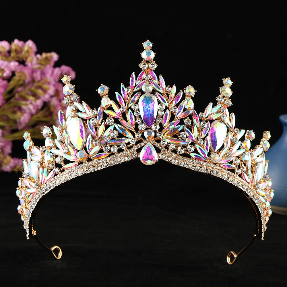 Enchanted Forest - Vintage Crystal Wedding Tiara & Crown