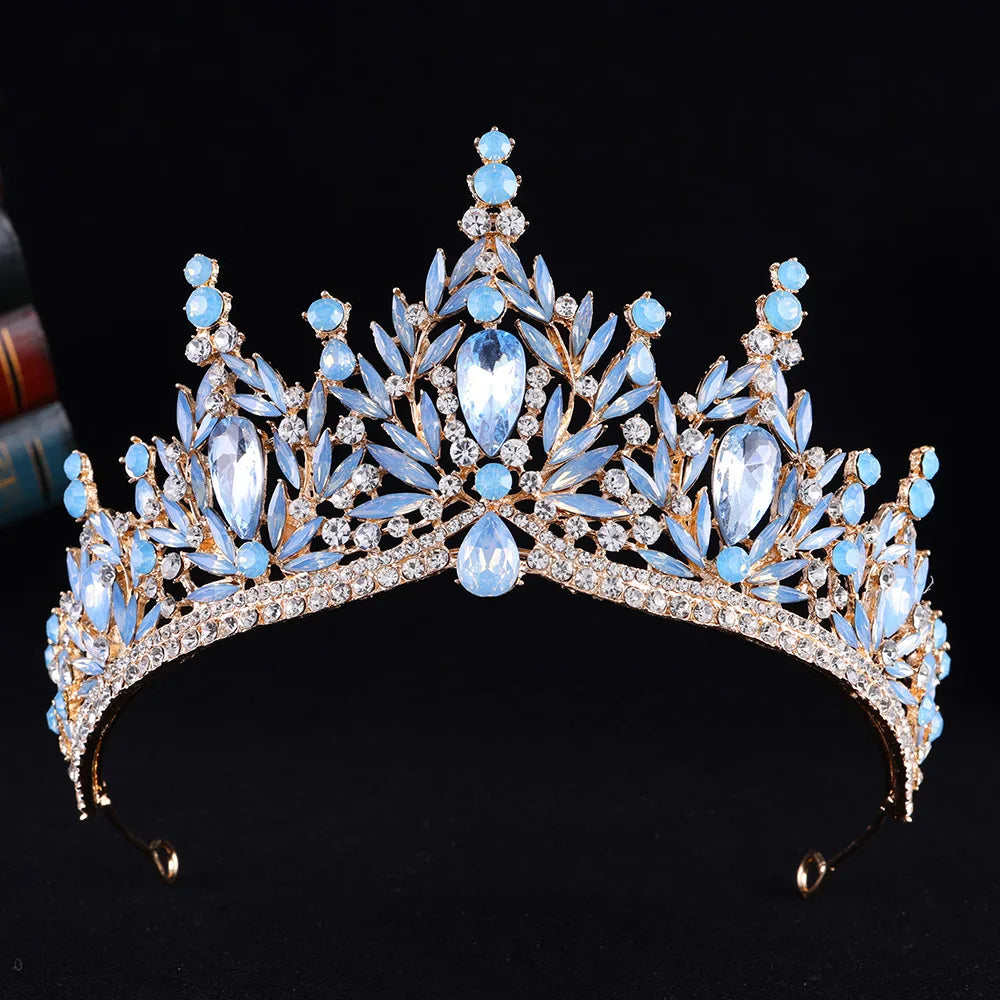 Enchanted Forest - Vintage Crystal Wedding Tiara & Crown