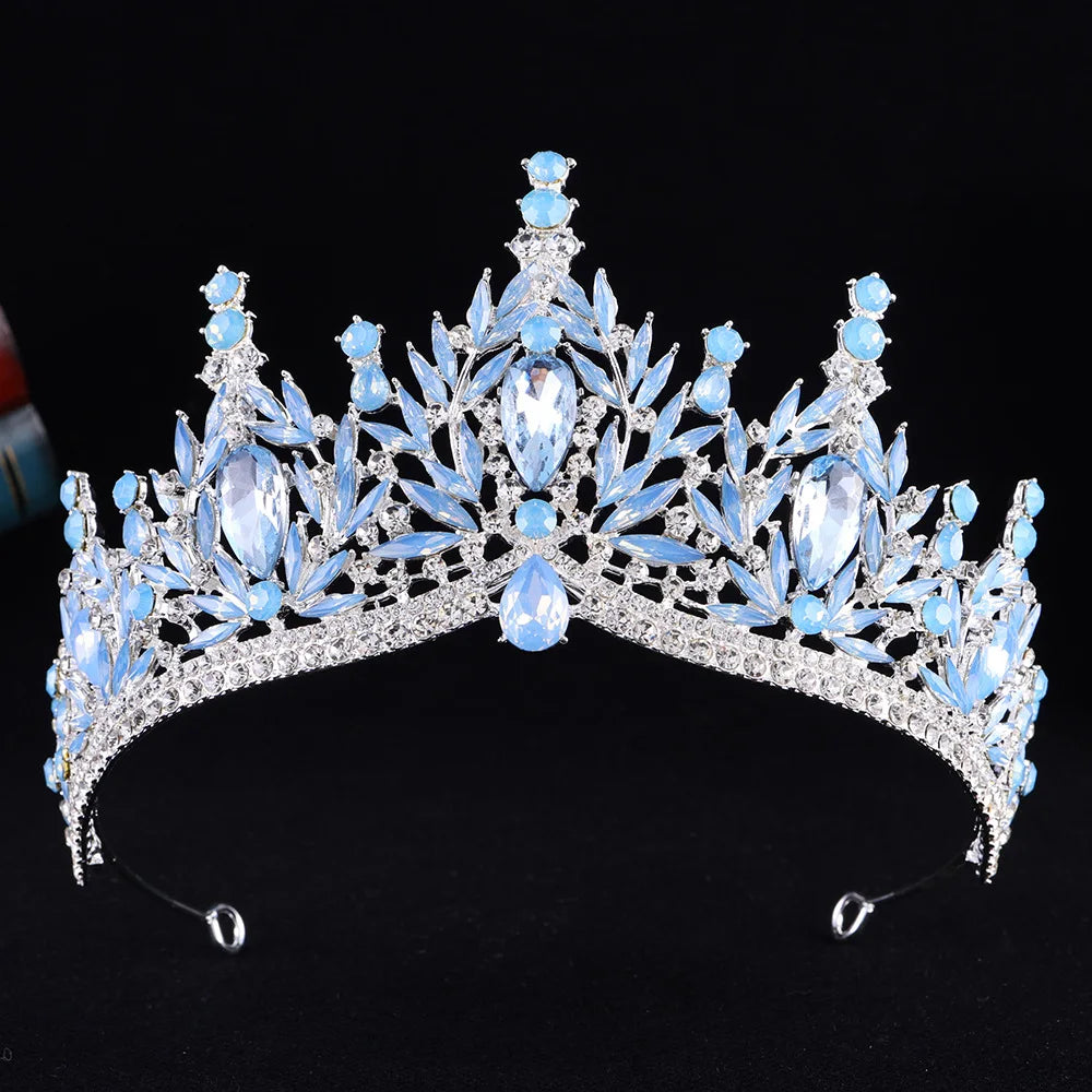Imperial Essence - Baroque Crystal Water Drop Wedding Crown