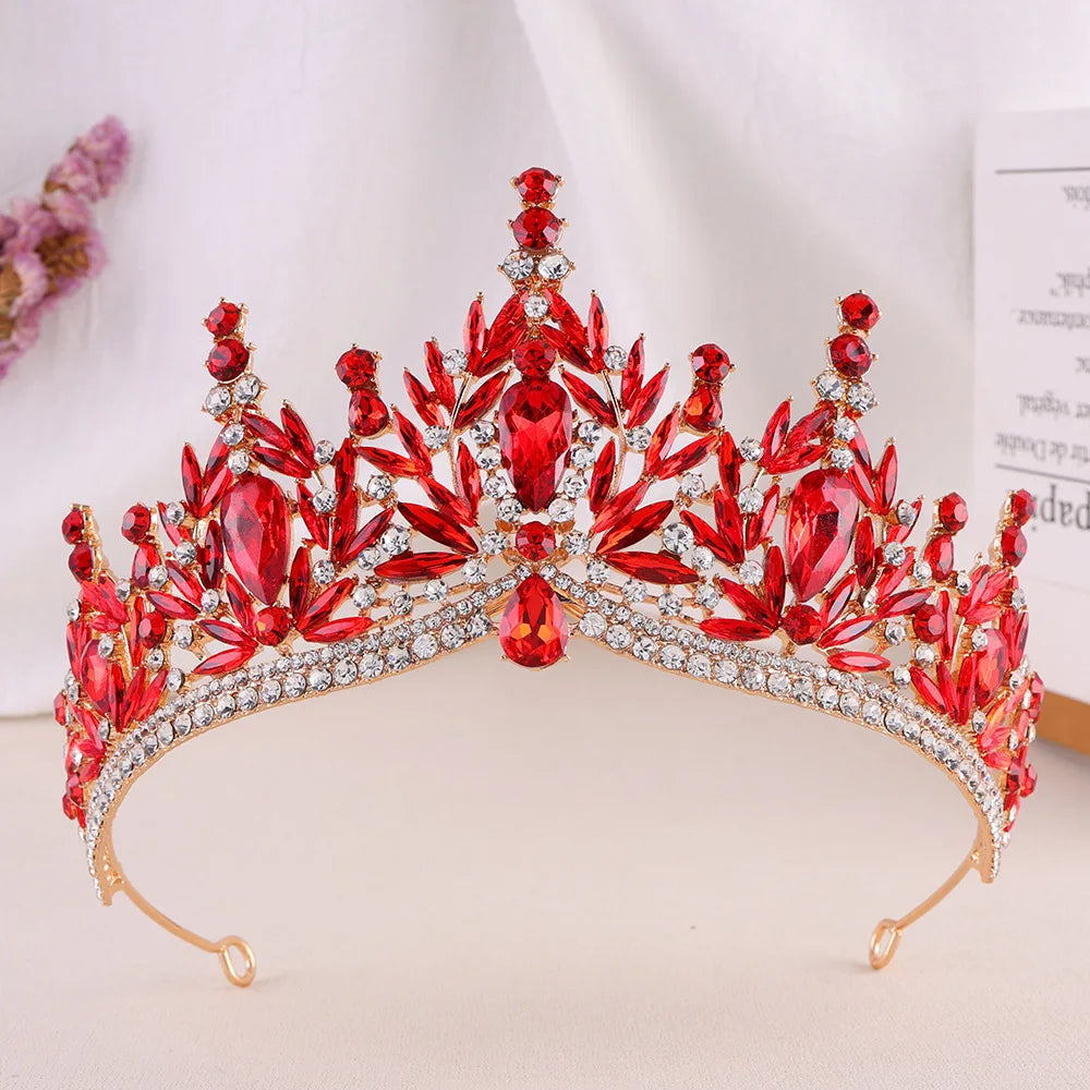 Imperial Essence - Baroque Crystal Water Drop Wedding Crown