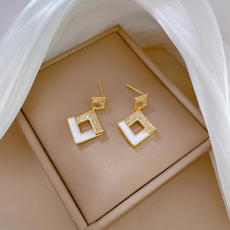 The Imperial Enamel: Austrian Crystal Geometric Square Collective