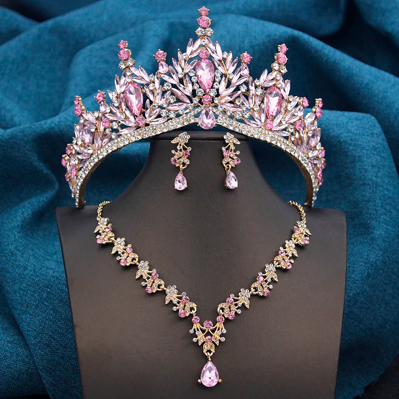 Majestic Empress - Crystal Wedding Tiara & Bridal Jewelry Set